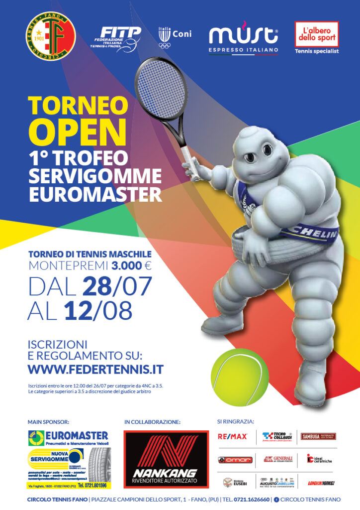 Torneo Open – 1° Trofeo SERVIGOMME EUROMASTER