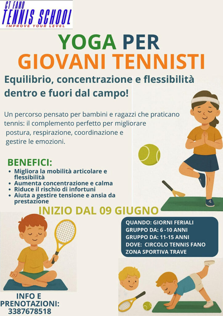 yoga per giovani tennisti